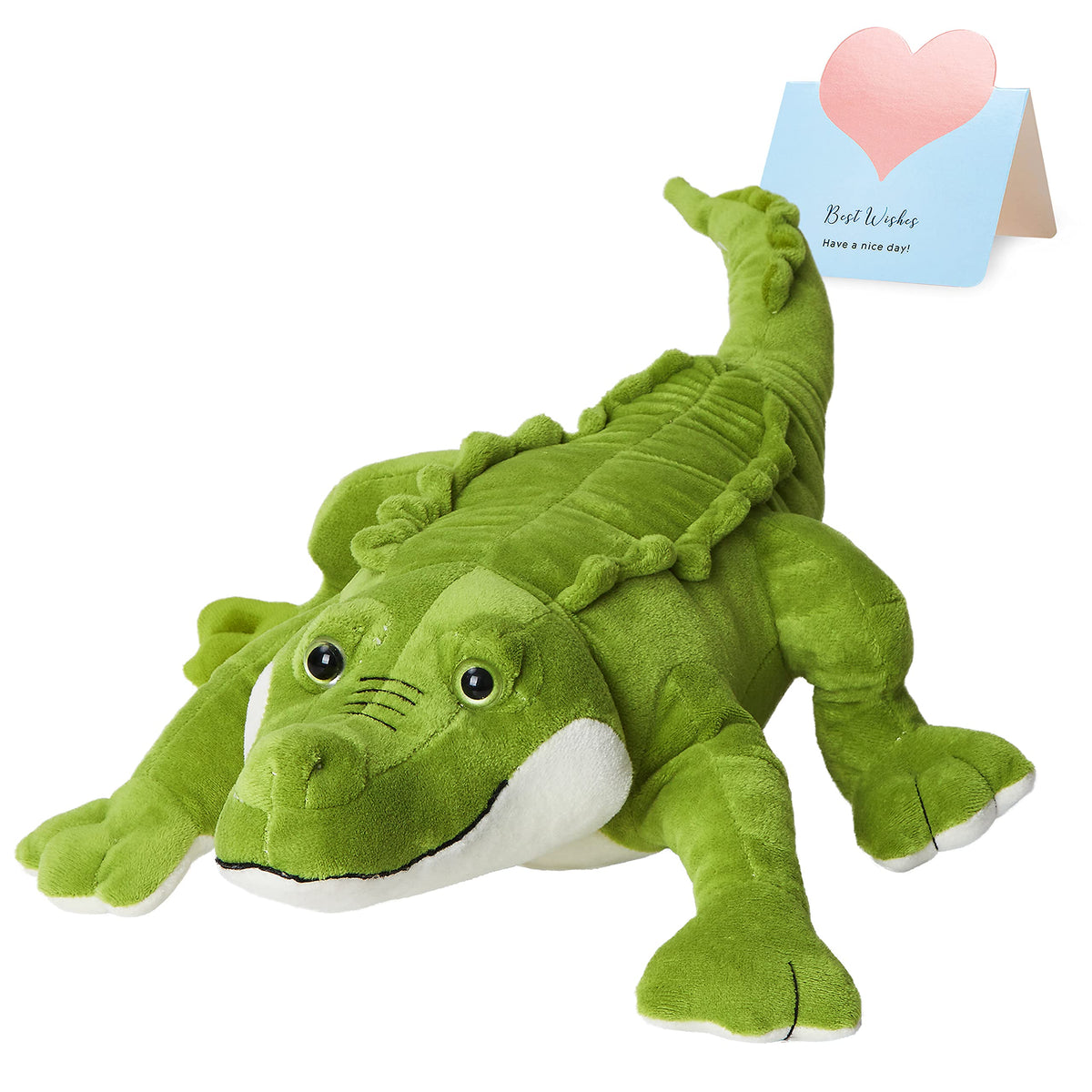 Athoinsu Cute Alligator Stuffed Animal Hugging Soft Realistic Crocodile Plush Toy Pillow Birthday Children'S Day Christmas For T