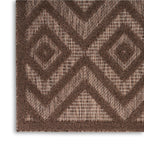 Nourison Versatile Indoor/Outdoor Brown 4' X 6' Area Rug, Easy Cleaning, Non Shedding, Bed Room, Living Room, Dining Room, Backyard, Deck, Patio (4X6)