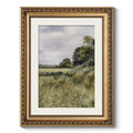 ARPEOTCY Vintage Gold Framed Wall Art, Farmhouse Meadow Landscape Country Paintings, Moody Rustic Canvas Picture Prints Artwork 