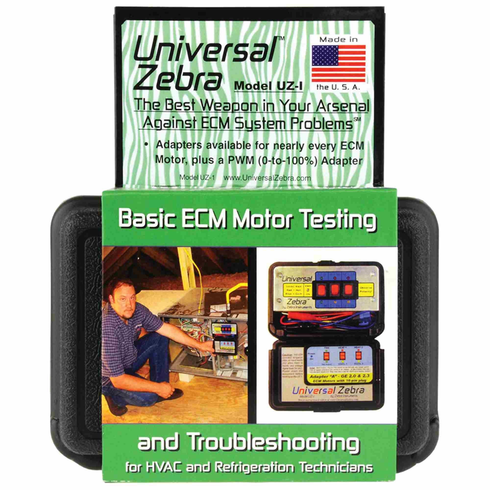 Zebra Instruments, Uz-1 / Uz1 Universal Zebra - Basic Ecm Motor Testing And Troubleshooting