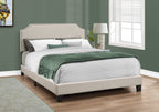 Monarch Specialties Bed Frames, Queen, Beige
