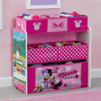 Delta Children Disney Minnie Mouse 6 Bin Design And Store Toy Organizer