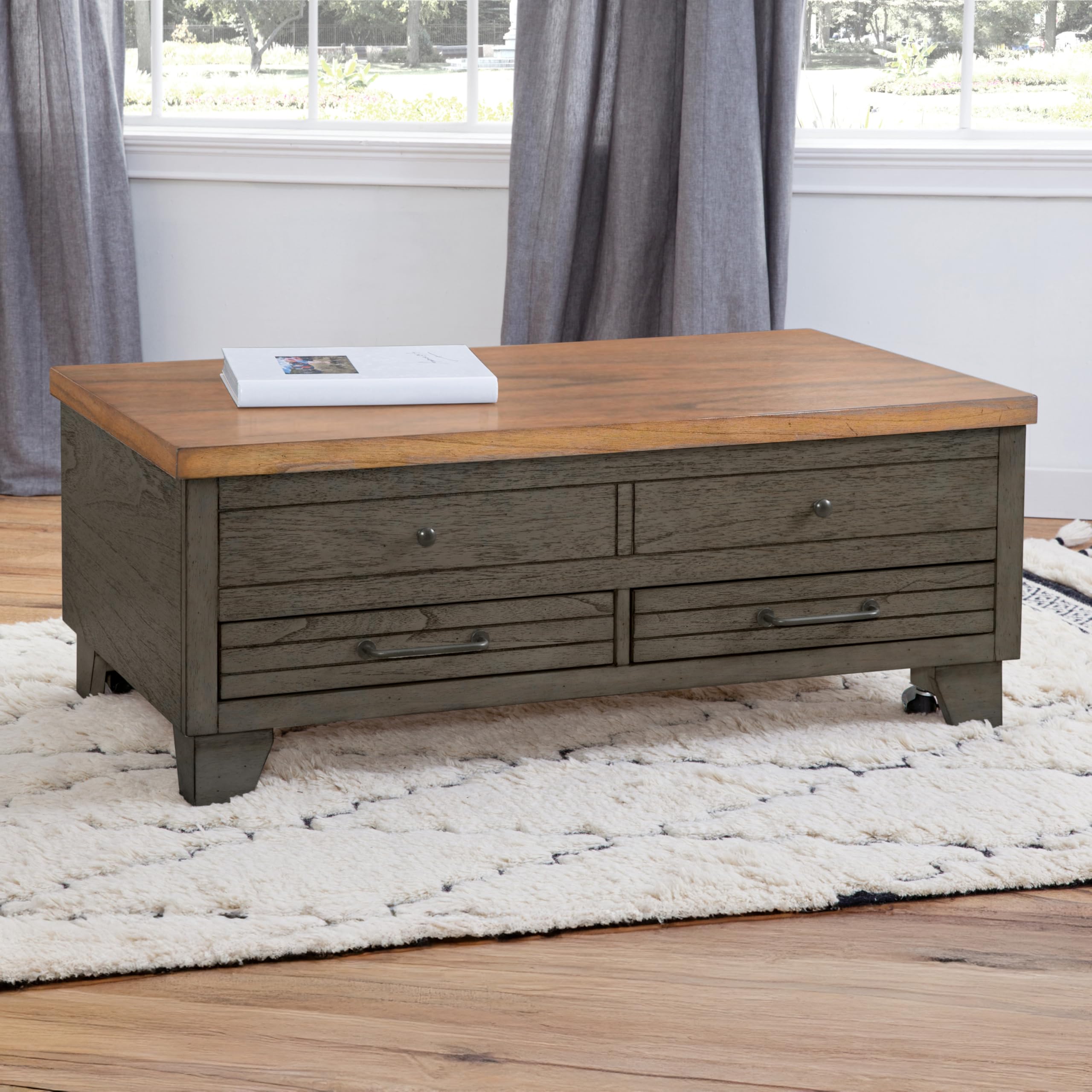 Steve Silver Co Bear Creek Brown Lift Top W/