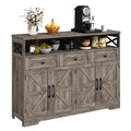 Befrases Farmhouse Buffet Cabinet With Drawers, Sideboard With Storage, Kitchen Pantry Cabinet Hutch, Wood Coffee Bar Station Ca