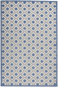 HomeRoots Blue/Grey 100% Polypropylene 6’ x 9’ Blue and Gray Indoor Outdoor Area Rug