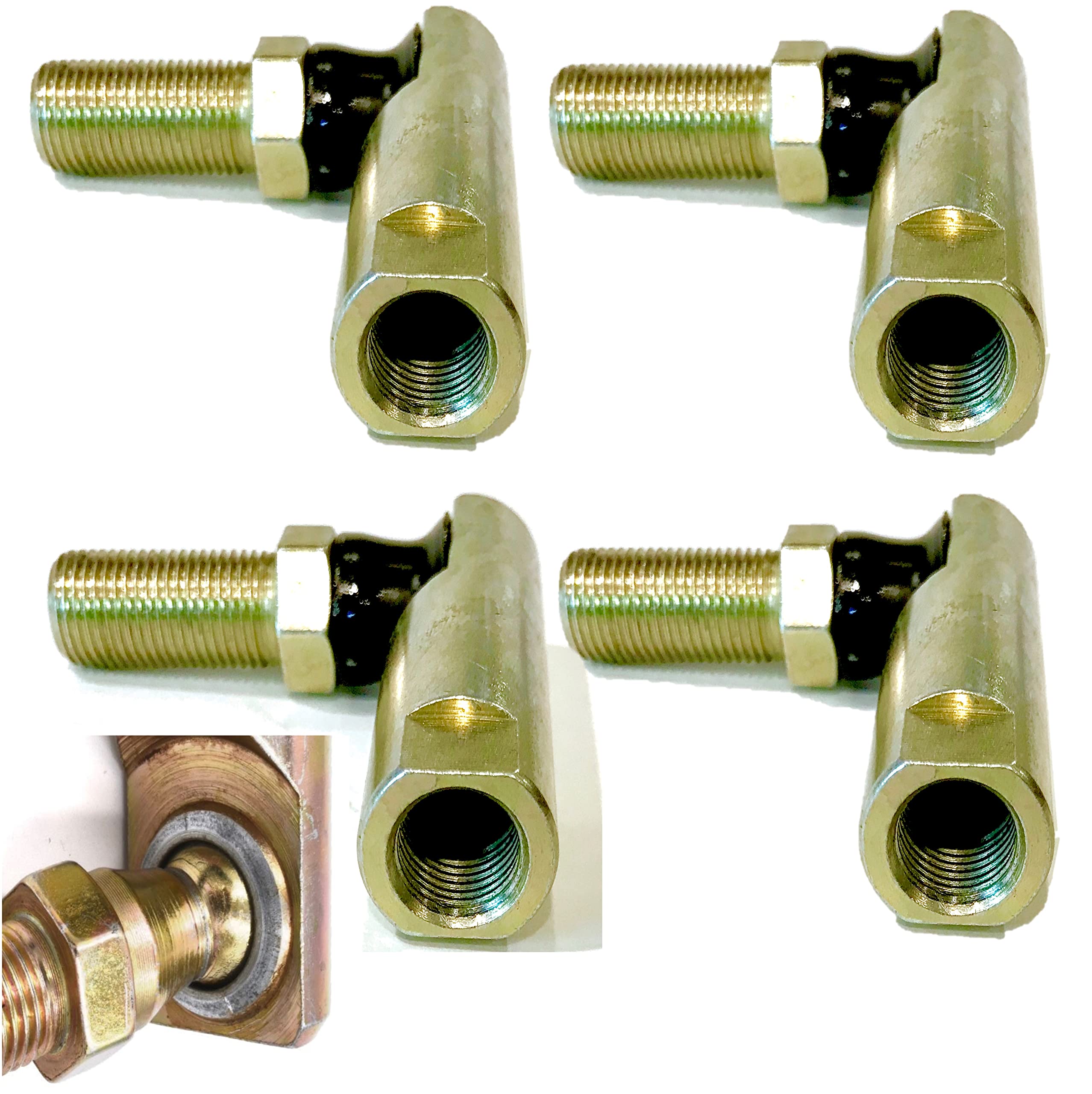 Hd Switch -4 Pack- 1/4' X 28 Universal Right Hand Ball Joint, Tie Rod End Replaces Rotary 2208 Snapper 7015753Yp 7015753 W/Supe