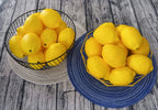 Jedfore Artificial Lemons Simulation Lifelike Small Lemons Fake Fruit For Home Kitchen Wedding Party Decoration Photography 12Pc
