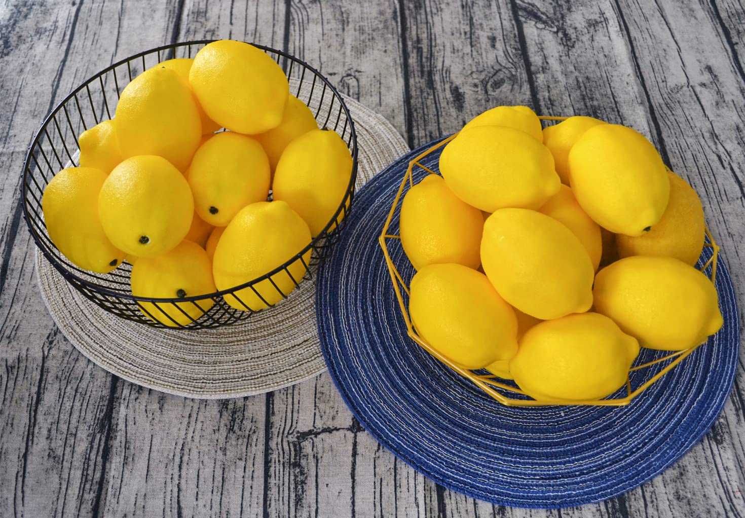 Jedfore Artificial Lemons Simulation Lifelike Small Lemons Fake Fruit For Home Kitchen Wedding Party Decoration Photography 12Pc