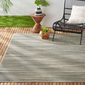 Nicole Miller New York Patio Country Wynona Indoor/Outdoor Area Rug, Green/Beige, 5'2'X7'2' Rectangle
