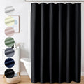 Ovzme Berry Black Extra Long Shower Curtain 72 X 84 Inch, 3D Embossed Textured Fabric Shower Curtain For Bathroom, Hotel Spa Bat