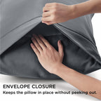 Bedsure Queen Pillow Cases Set Of 2 - Pale Blush Polyester Microfiber Pillowcase 2 Pack, Super Soft And Cozy Pillowcase, Pillow Case Covers With Envelop Closure, 20X30 Inches