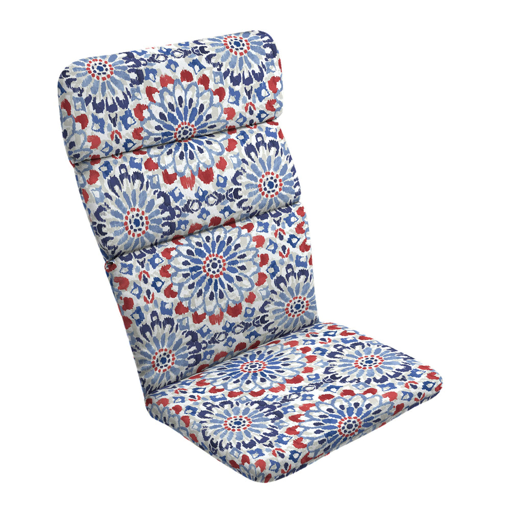 Arden Selections Outdoor Adirondack Or Rocking Chair Cushion, 20 X 17, Rain-Proof, Fade Resistant 17 X 20, Clark Blue