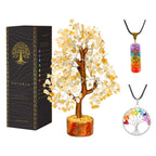 Citrine Crystal Tree - Feng Shui Decor - Chakra Tree - Spiritual Items - Home Decoration - Gemstone Tree - Crystals - Crystal De