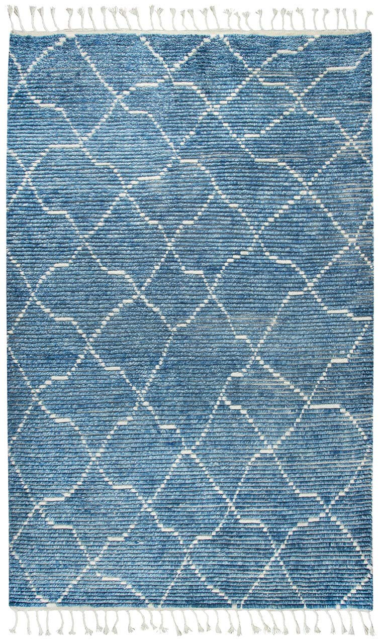 Nile Blue 5'6" X 8'6" Hand-Knotted Rug