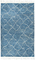 Nile Blue 5'6" X 8'6" Hand-Knotted Rug