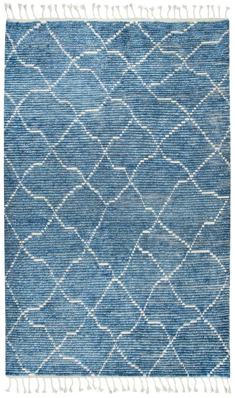 Nile Blue 5'6&quot; X 8'6&quot; Hand-Knotted Rug