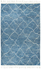 Nile Blue 5'6" X 8'6" Hand-Knotted Rug