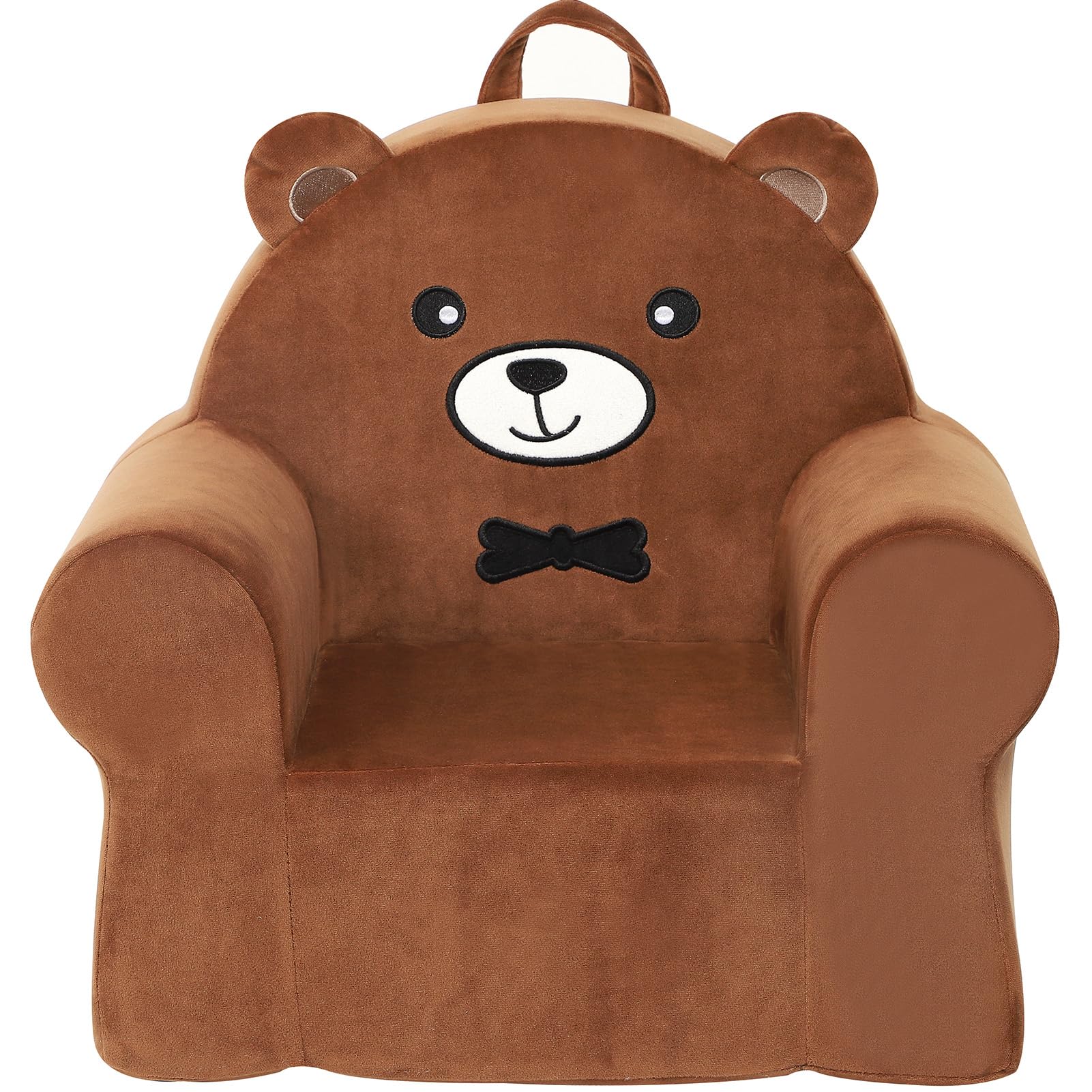 MOMCAYWEX Cuddly Toddler First Chair, Premium Character Chair, Brown Bear, 18 Month up to 3 Years