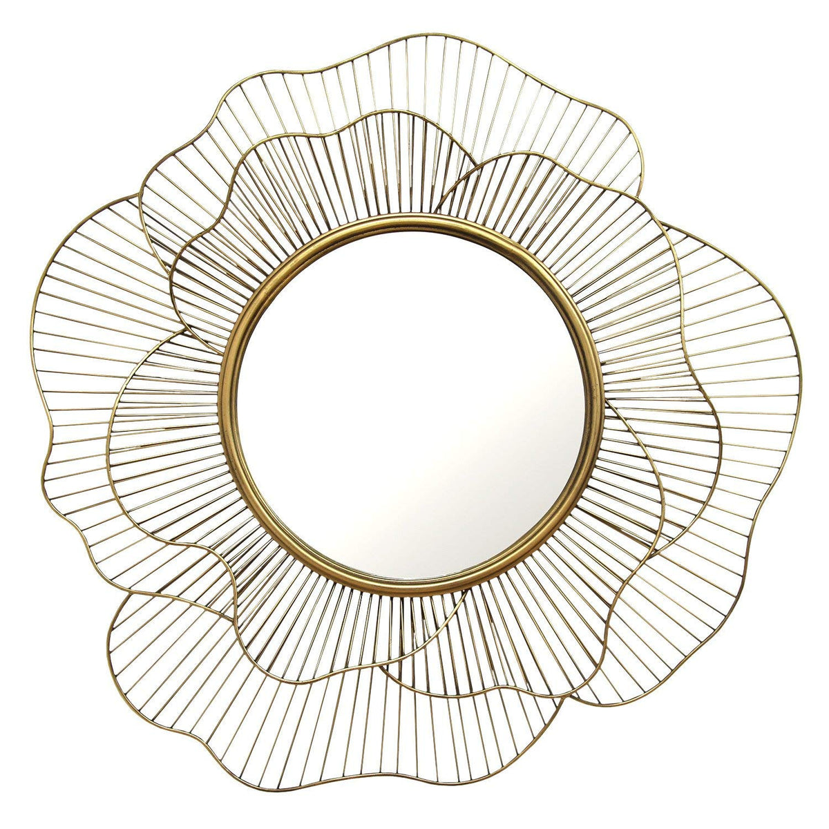 HomeRoots Furniture Flower Shape Wall Mirror (321072)