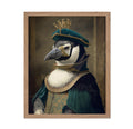 Poster Master Renaissance Animal Poster - Retro Funny Print - Gift for Artist, Friend - Aristocratic Penguin, Renaissance, Forma