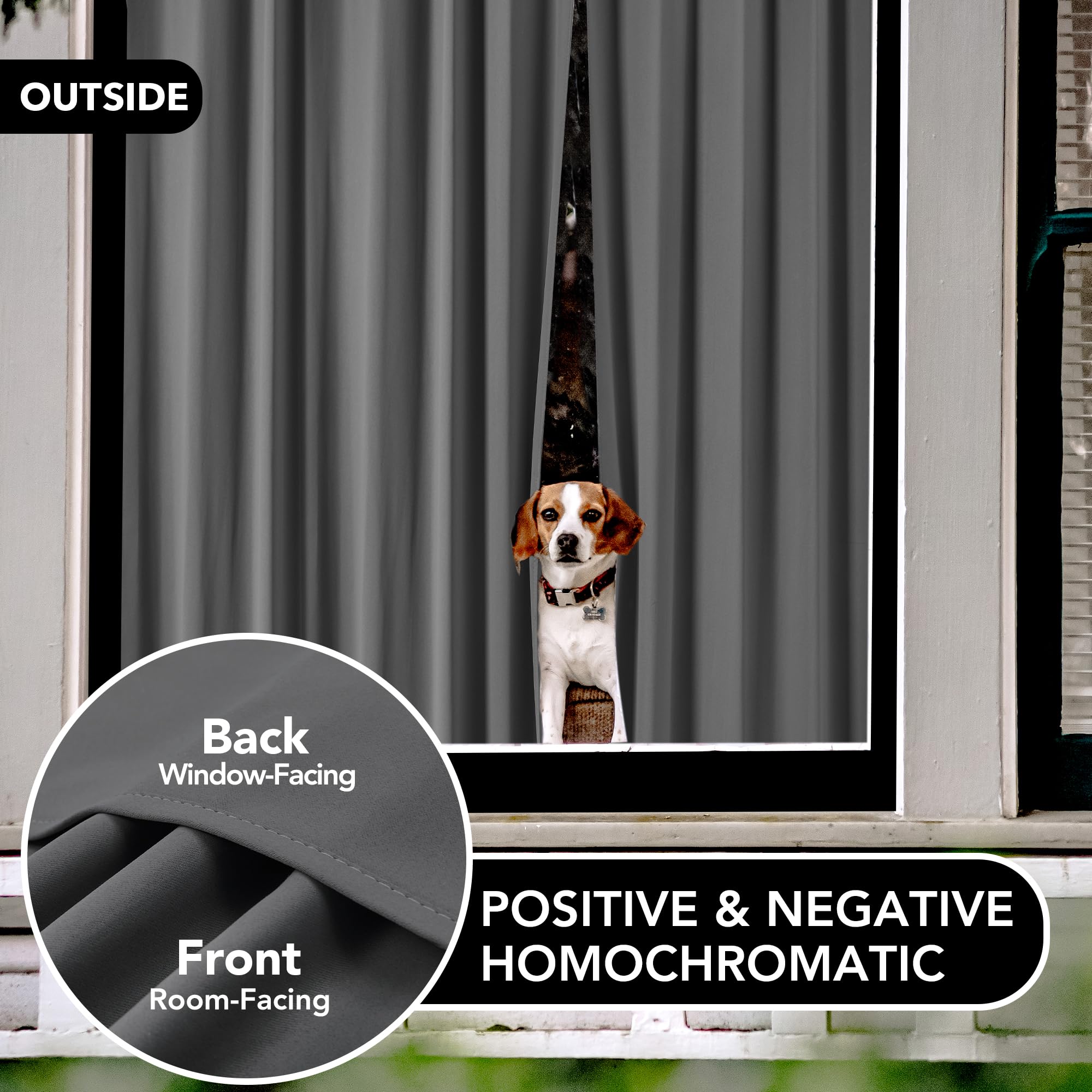 Deconovo Soild Rod Pocket Blackout Curtains, Light Grey, 42W X 45L