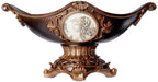 Ok Lighting Grecian Decorative Fruit Bowl, 8.0", Bronze