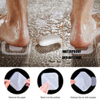 Secopad Non-Slip Bathtub Stickers, 36 Pcs Safety Bathroom Tubs Showers Treads Adhesive Decals Scraper (Clear)