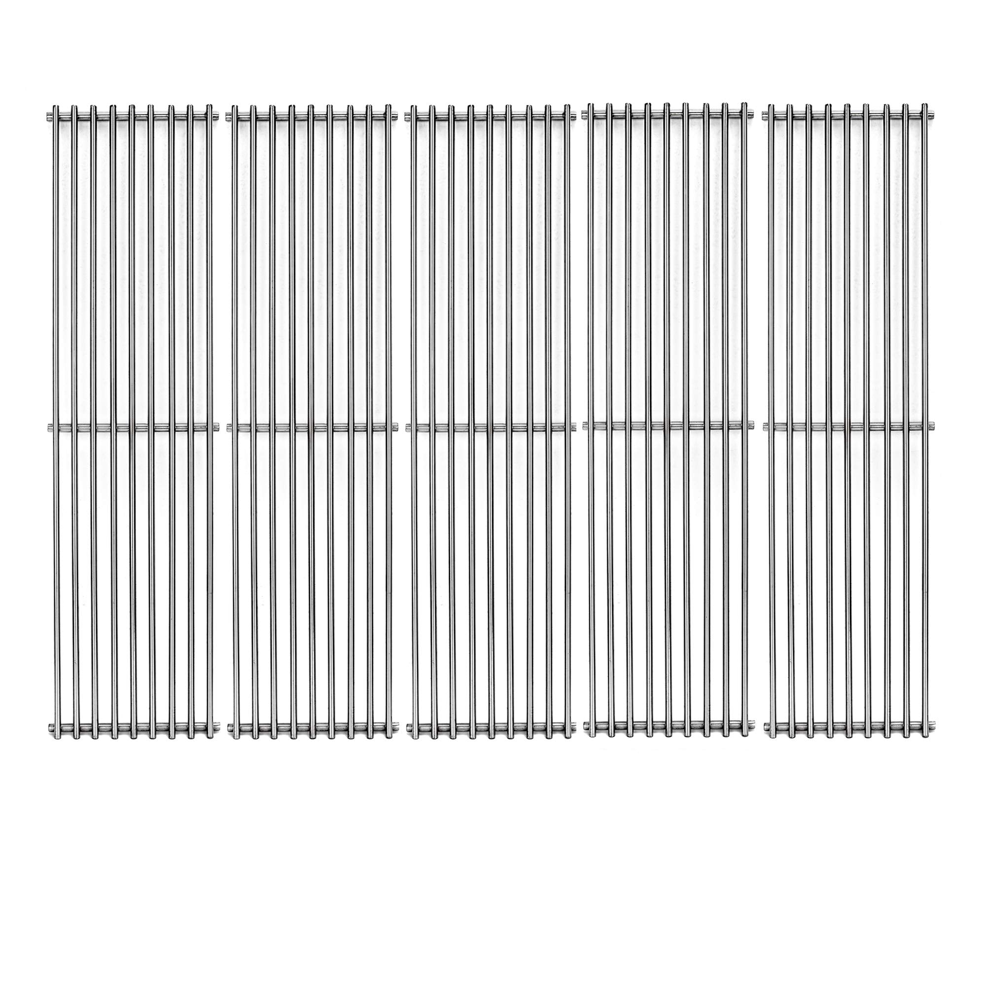 Votenli S6602E (5-Pack) 17 3/8 Inch Stainless Steel Cooking Grid Grates Replacement For Broil-Mate, Huntington And Broil King Ba