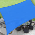LOVE STORY 8 x 12 Blue Rectangle Sun Shade Sail Canopy Sunshade Shade Sails Rectangular for Patio Garden Backyard