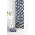 Homemonde Cotton Cushion Covers 24 X 24 Inches With 5 Feet Curtain Decorative Combo For Living Room Decoraion, Pack Of 2, Blue Q