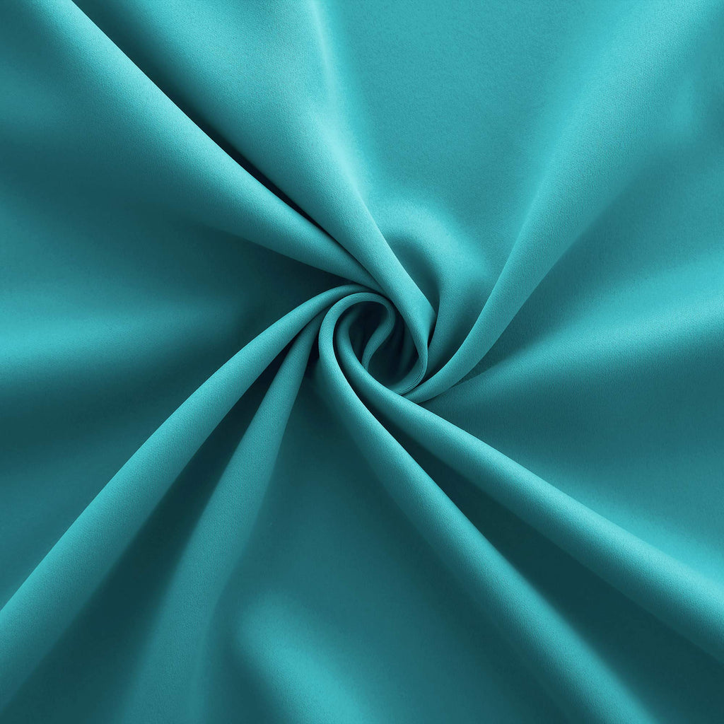 Koufall Teal Curtains 36 Inch Length For Small Bathroom Window 2 Panels Rod Pocket Cafe Thermal Insulated Darkening Blackout Window Treatments Tier For Bedroom Kitchen 34 Wide By 36 Inches Long
