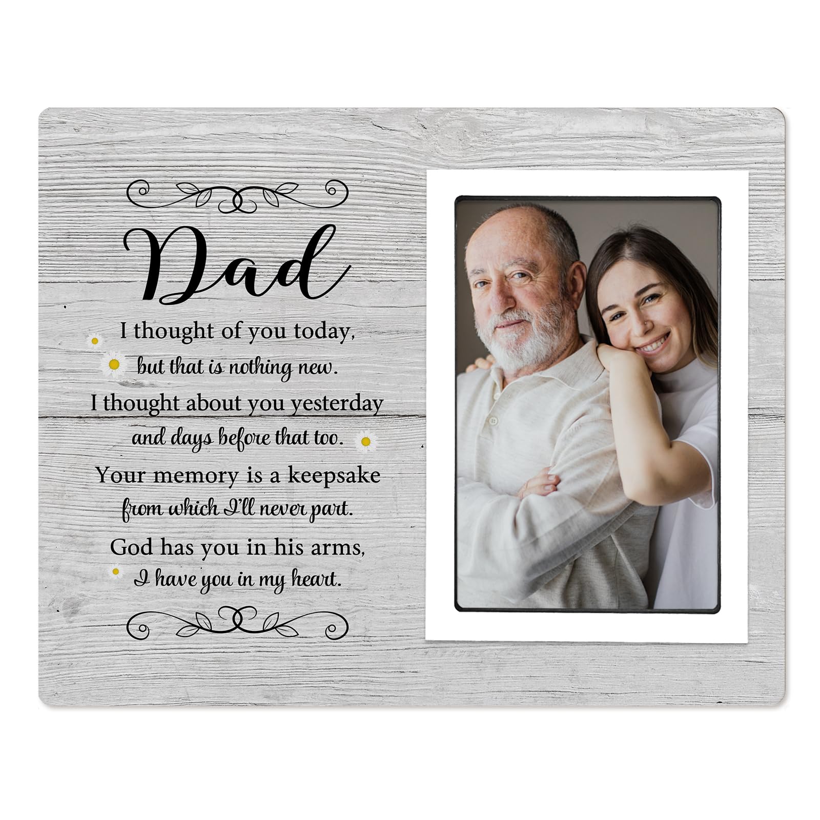 SteadStyle Dad Memorial Picture Frames, Memorial Gifts for Loss of Father, Sympathy Gifts for Loss of Dad, Bereavement Gifts for