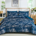 Wongs Bedding 7 Pieces Comforter Set Floral Comforter Bed In A BagYs01Ab091778K7UA