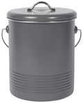 Now Designs Compost Bin Charcoal Powder Coated Steel With Charcoal Filter, 8.5 inches high, 1.25 gallon