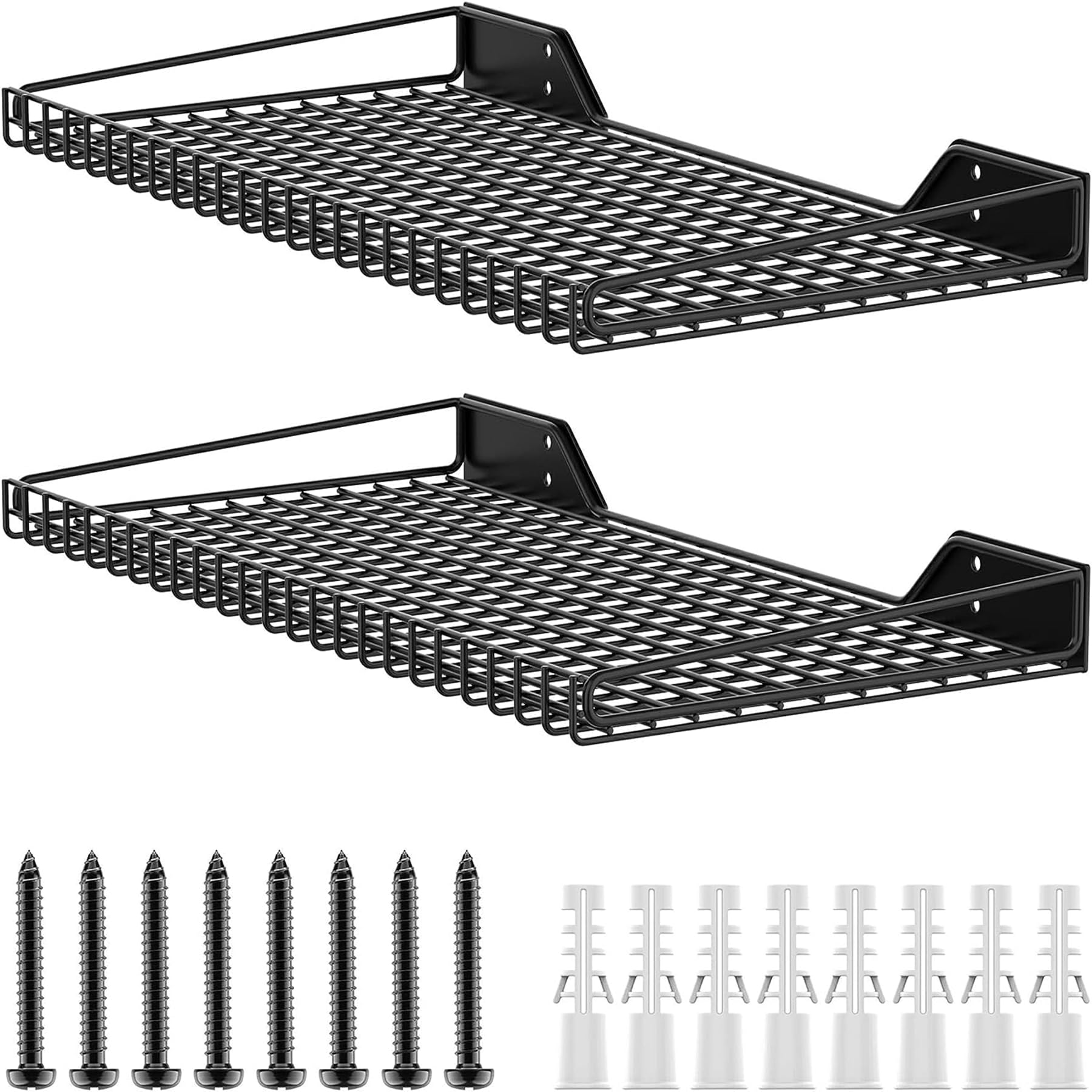 Torack 2 Pack Wall Mounted Storage Shelves, 23.5'' X 12'' Wall Shelf For Garage, Closet, Laundry Room, Heavy Duty Garage Wall Sh
