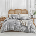 Lekesky Duvet Cover California King, 3Pc Ultra Soft Microfiber Breathable Bedding, Cal King Duvet Cover Set With Zipper Ties (1