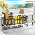 StorageRight Sponge Holder for Kitchen Sink, Stainless Sink Caddy Organizer