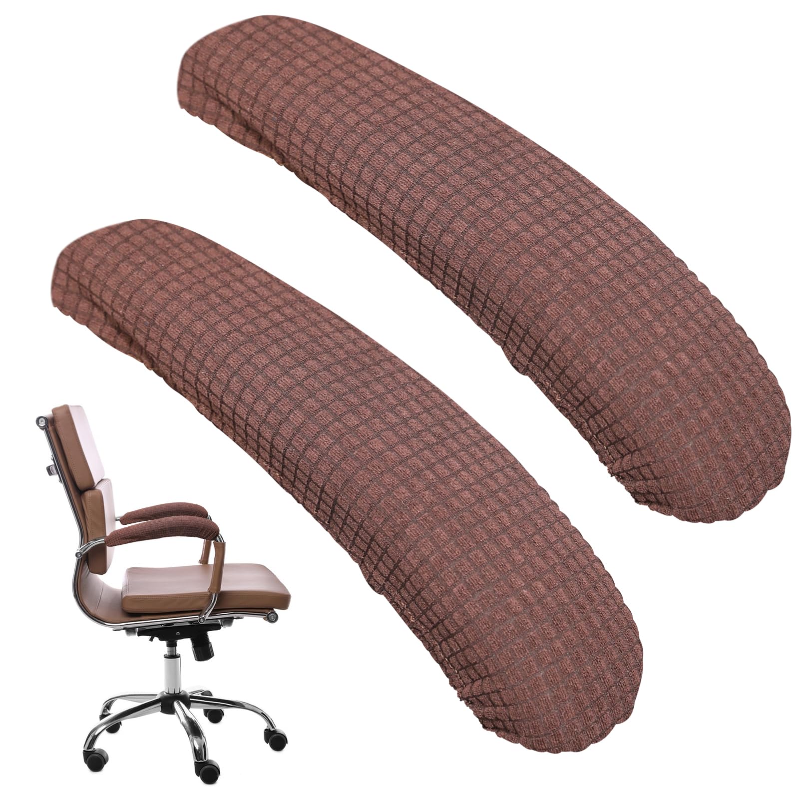 Vin Beauty Office Chair Armrest Covers, 2Pcs Office Removable Arm Rest Covering, Elastic Chair Armrest Covers, Office Seat Hand