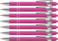 Rubberized Soft Touch | Burst Of Color | Ballpoint Pen With Stylus Tip A Stylish, Premium Metal Pen, Black Ink, Medium Point (Pi