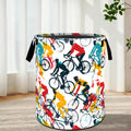VODRM Cycling Laundry Basket,Bicycle Racing Hamper for Home 19.7x15.7 In
