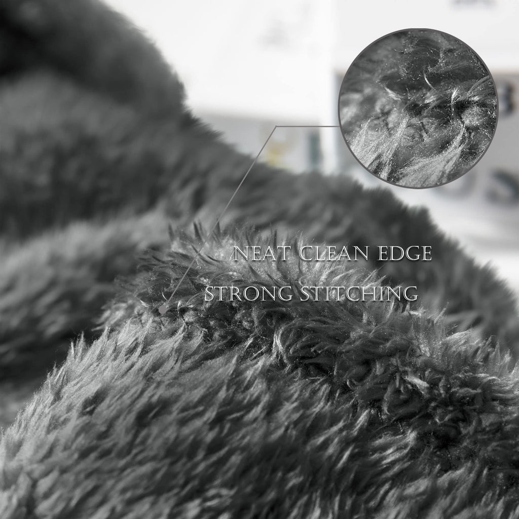 Exclusivo Mezcla Plush Fuzzy Fleece Bed Blanket King Size, Super Soft, Fluffy And Warm Blankets For Couch, Bed, All Season Use (