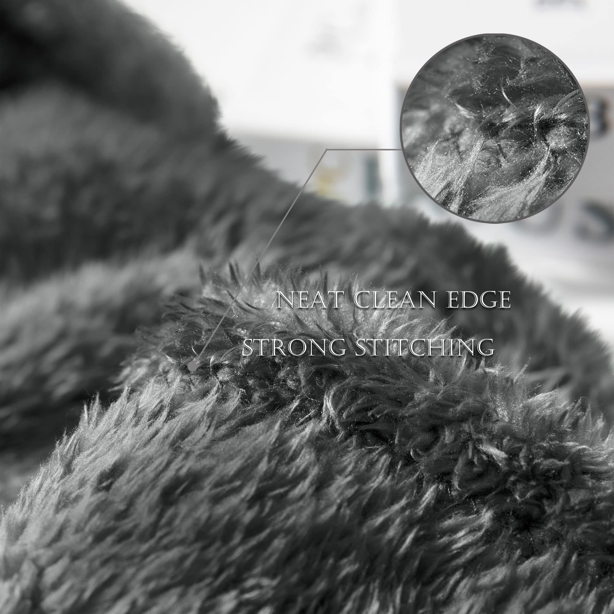 Exclusivo Mezcla Plush Fuzzy Fleece Bed Blanket King Size, Super Soft, Fluffy And Warm Blankets For Couch, Bed, All Season Use (