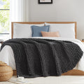 L'Agraty Chunky Knit Blanket Throw - Soft Chunky Throw Blanket 30X40: 100% Hand Kintted Chenile Crochet Throw Blanket For Couch