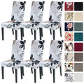 Searchi Dining Room Chair Covers Slipcovers Set Of 6, Spandex Super Fit Stretch Removable Washable Kitchen Parsons Chair Covers
