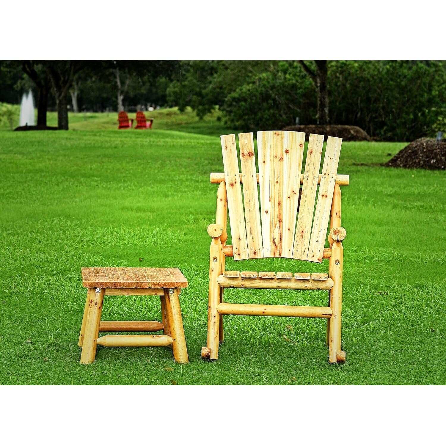 Leigh Country Aspen End Table - Natural Pine, Stylish Accent for Living Room, Rustic Home Décor, TX 95152