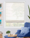 CHICOLOGY Roman Shades for WindowsTreatments, Window Shades for Home 31 W X 64 H, Pacific White (Semi-Sheer/Light Filtering)