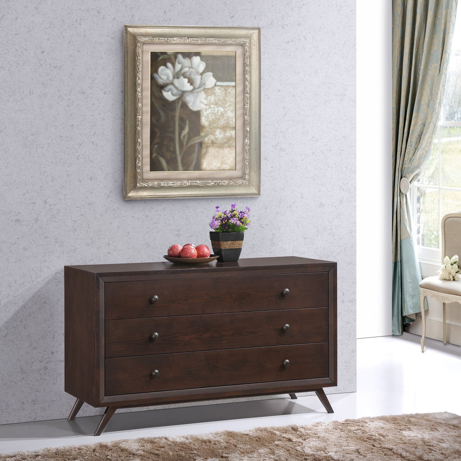 Modway Tracy Wood Dresser in Cappuccino