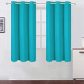 Lemomo Turquoise/Teal Blackout Curtains/38 X 54 Inch/Set Of Two Panels Grommet Living Room Curtains
