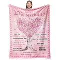 Gevuto 10 Year Old Girl Birthday Gifts Blankets,10Th Birthday Decorations For Girl Throw 50'X60', Best Gifts For 10 Year Old G