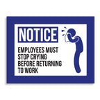 Eucatus Funny Office Magnet 1 Stainless Steel Blue, White 3x4in